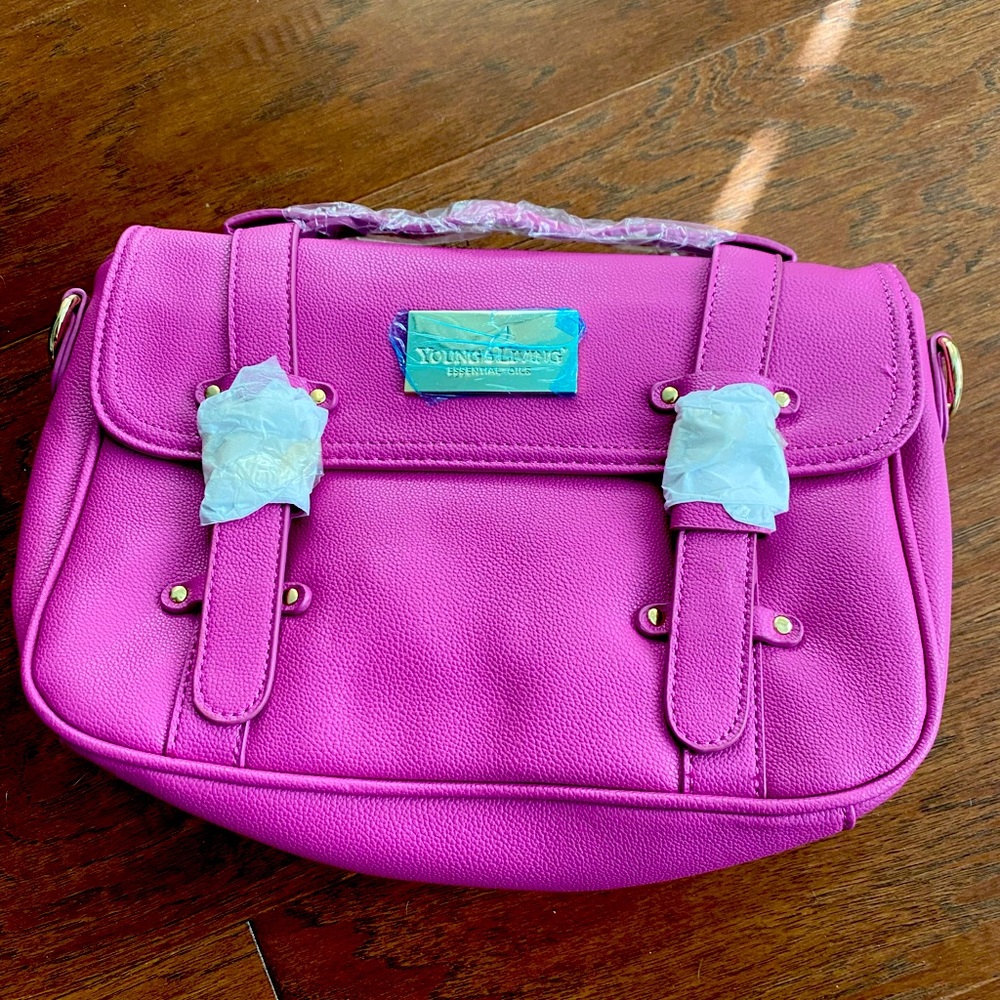 Young living gear fuchsia purse